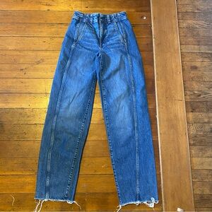 Madewell Tapered Denim Trouser Barrel Jeans 23